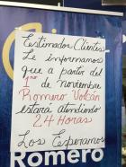 Romero volcán regresa a ser 24 horas